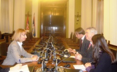 7 February 2013 The Head of the Parliamentary Friendship Group with the Netherlands in meeting the Dutch Ambassador to Serbia